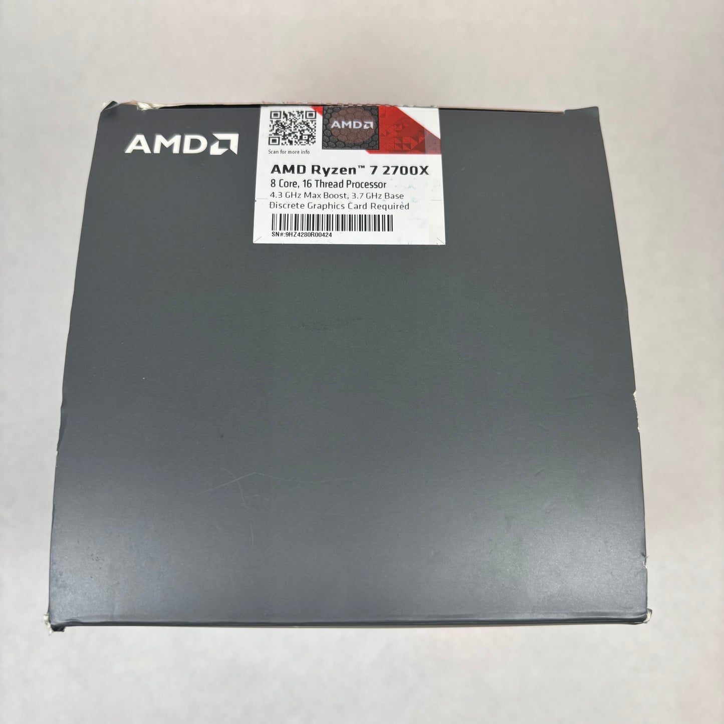 AMD Ryzen 7 2700X 3.70GHz 8 Core YD270XBGAFBOX 16 Thread AM4