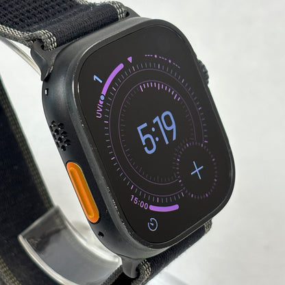 Unlocked Apple Watch Ultra 3 49MM Black Titanium Black Trail Loop MF1H4LW/A