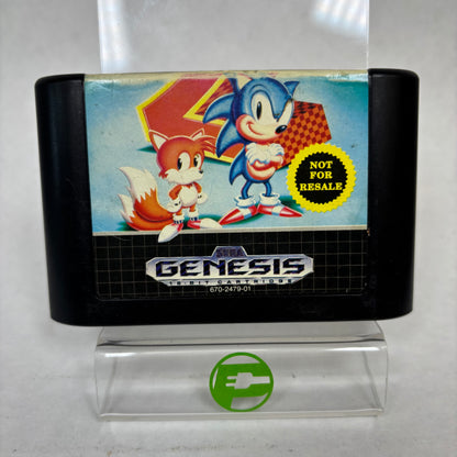 Sonic the Hedgehog 2 [Not for Resale] (Sega Genesis, 1992) Complete