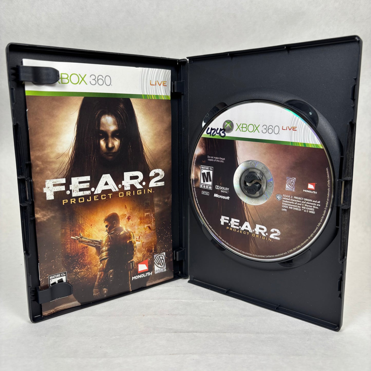 F.E.A.R. 2 Project Origin (Xbox 360, 2009) CIB