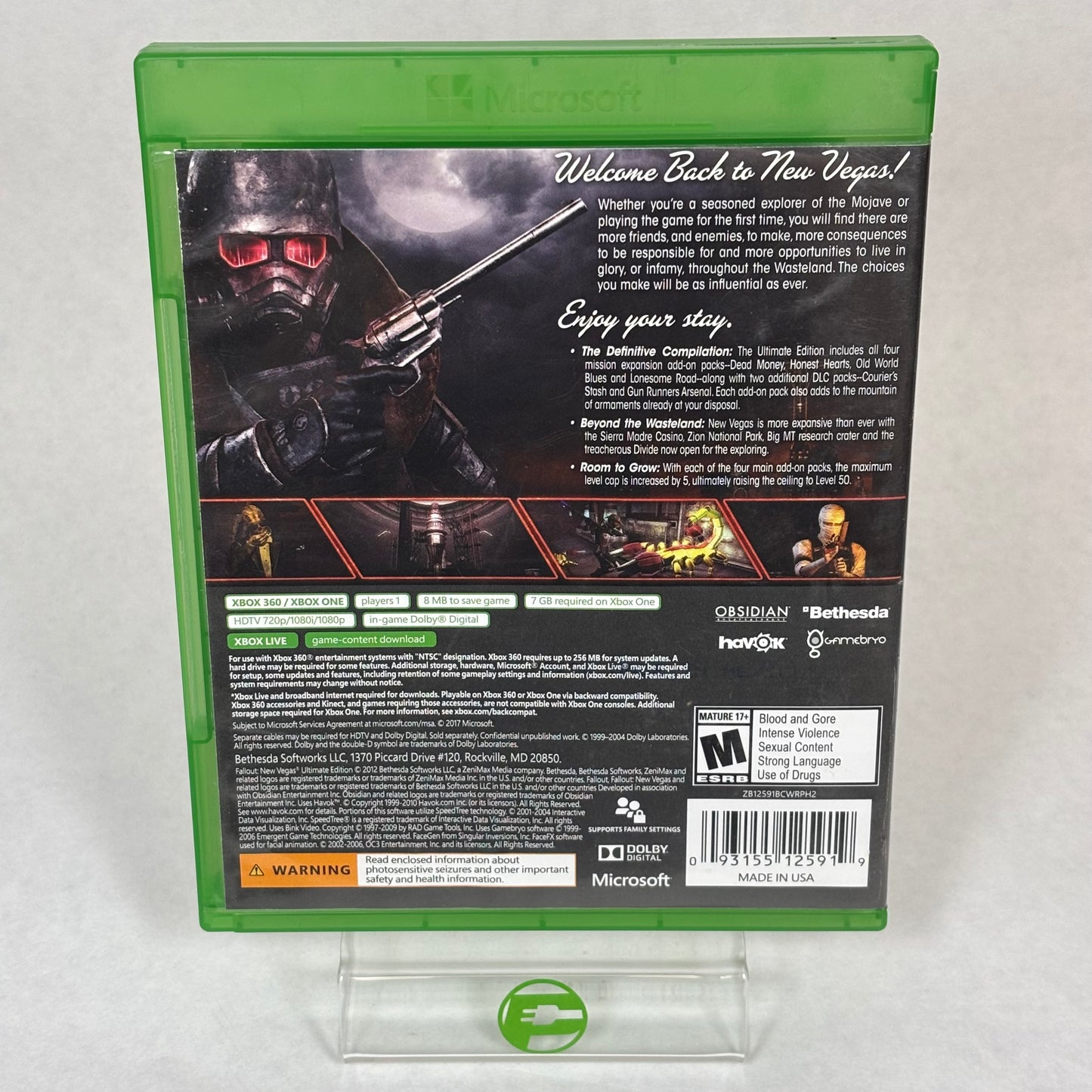 Fallout: New Vegas [Ultimate Edition] (Xbox One, 2012)