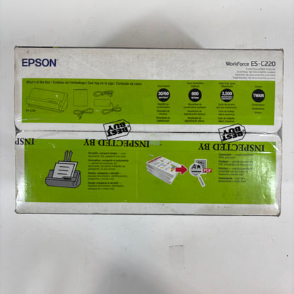 New Epson WorkForce ES-C220 Compact Color Scanner