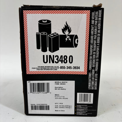New Greenworks 80v 4.0Ah 288Wh Battery BAB742