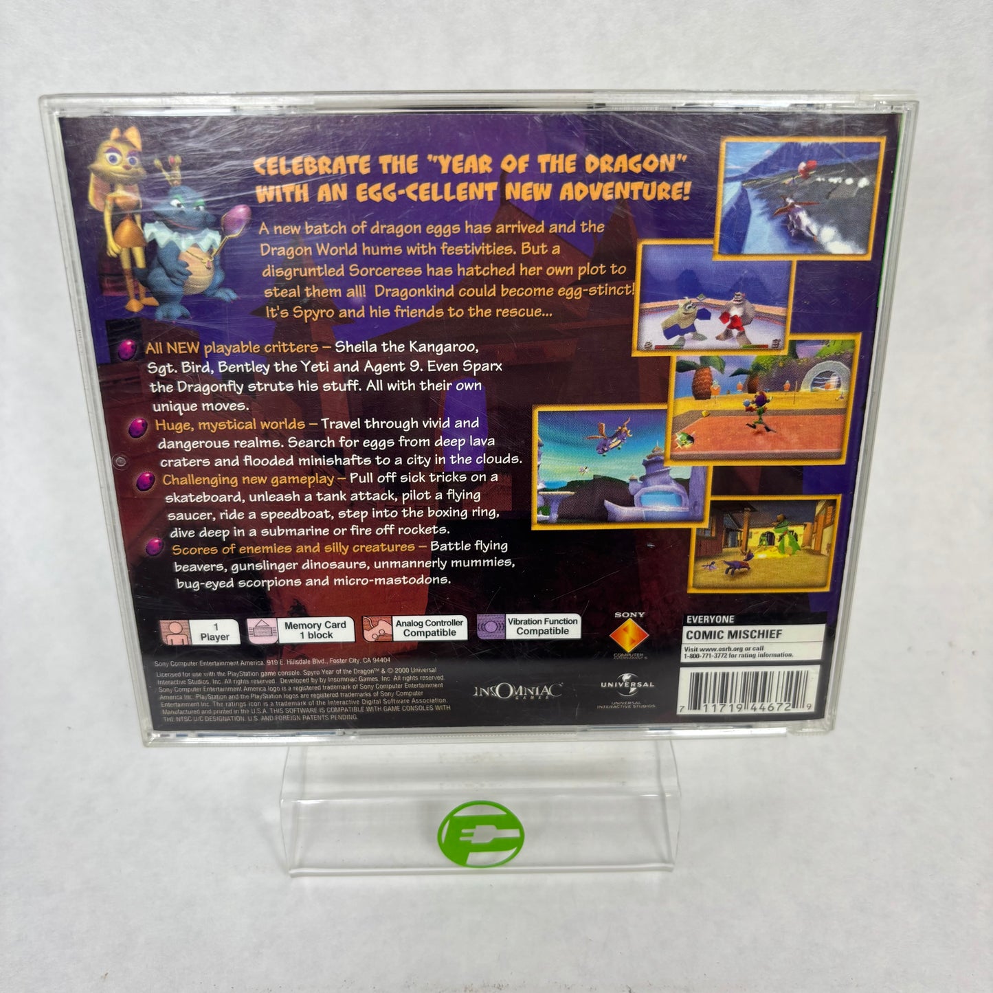 Spyro Year of the Dragon (Playstation, 2000) Complete