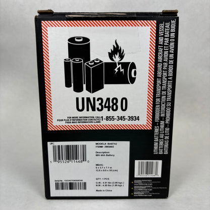 Greenworks 80V 4.0 Ah Battery 288Wh BAB742
