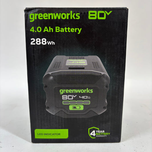 New Greenworks 80v 4.0Ah 288Wh Battery BAB742