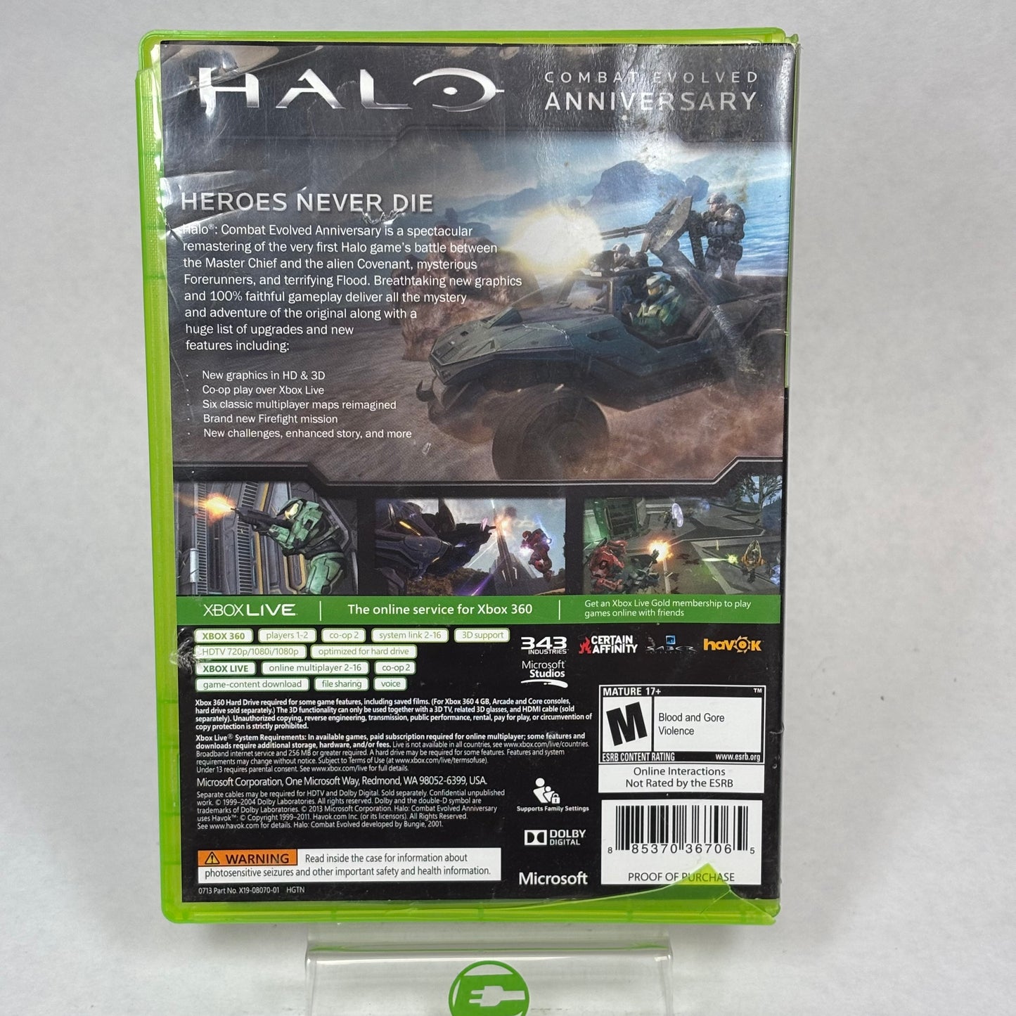 Halo: Combat Evolved Anniversary (Xbox 360, 2011)