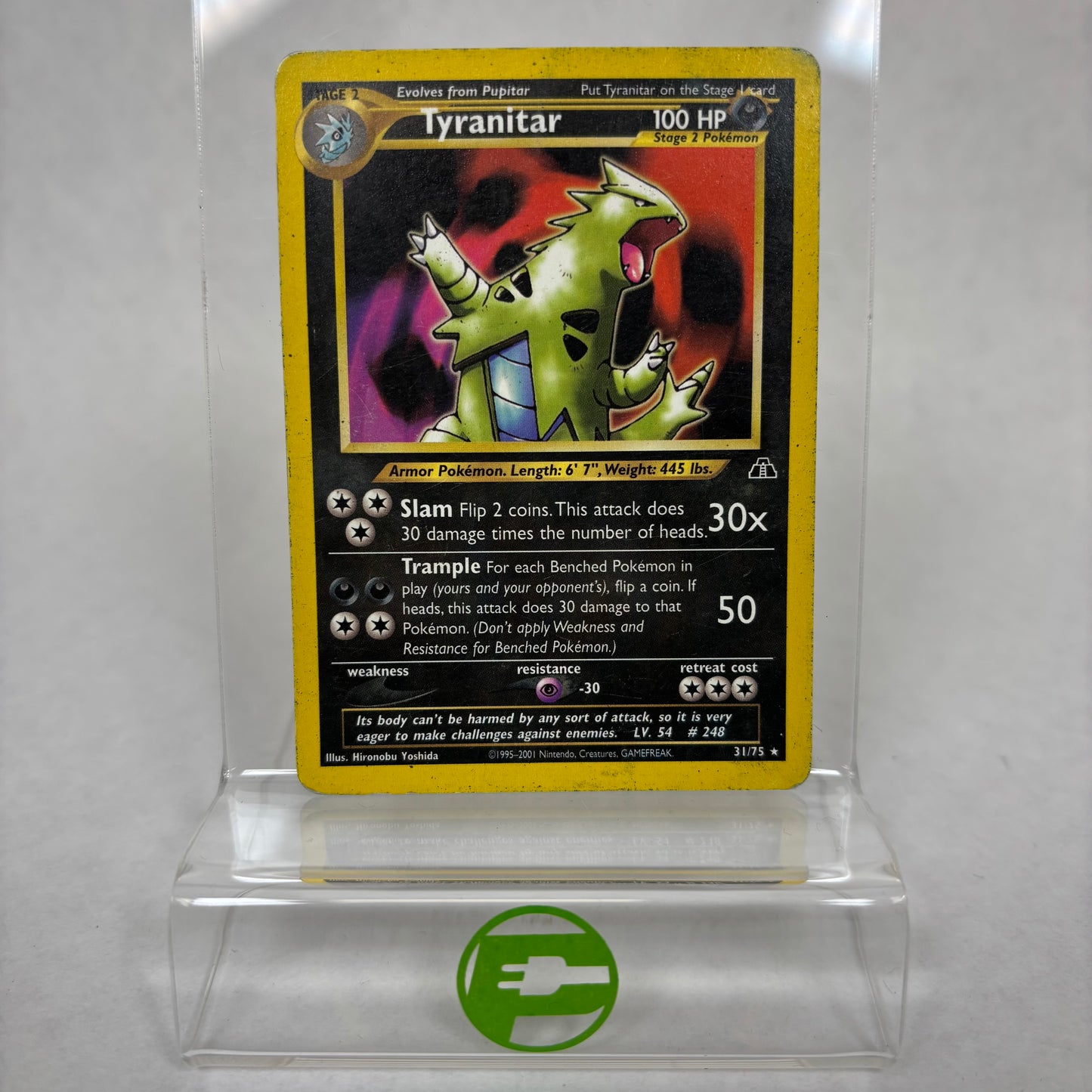 Pokémon TCG Neo Discovery Tyranitar 31/75 Regular English
