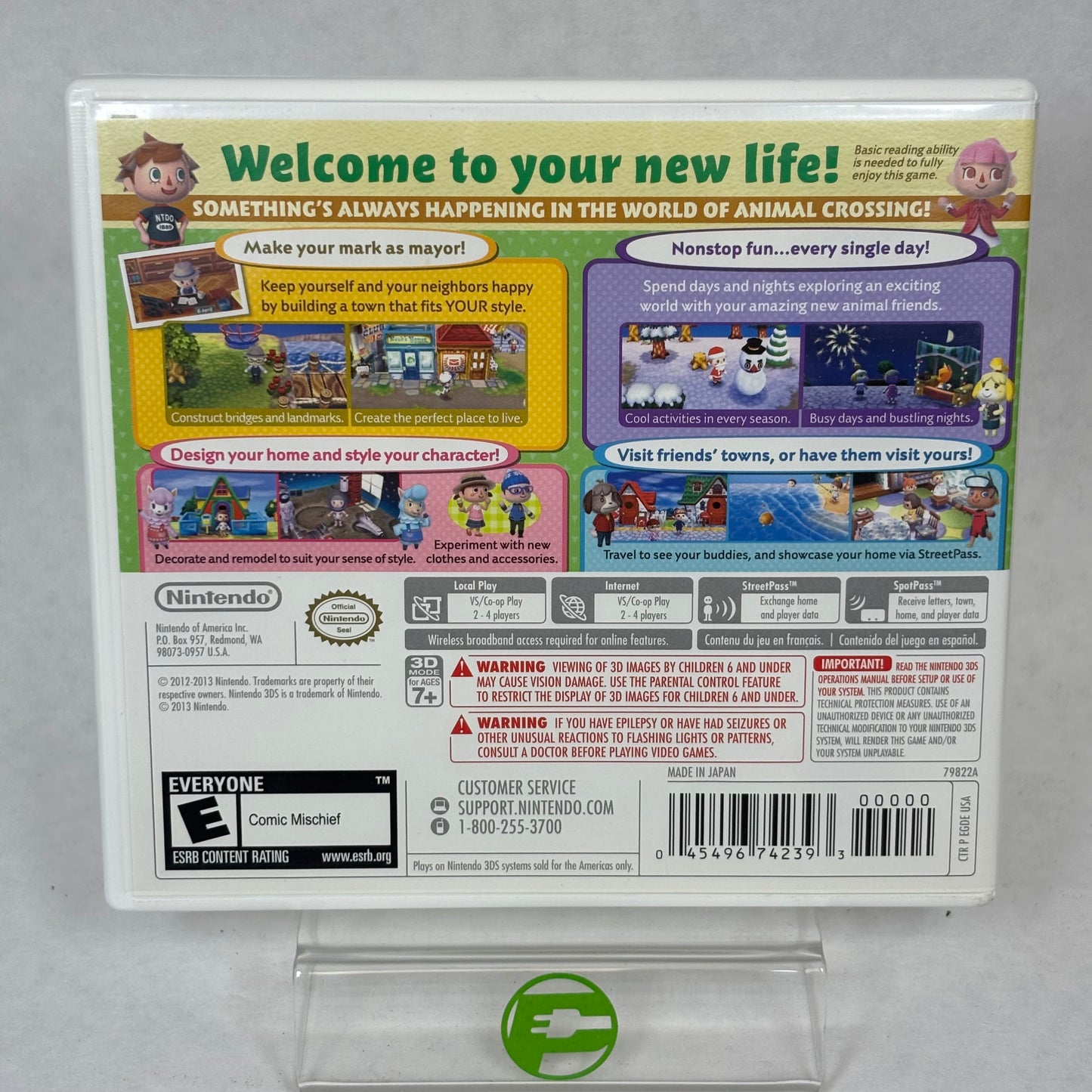 Animal Crossing: New Leaf (Nintendo 3DS, 2013) Complete