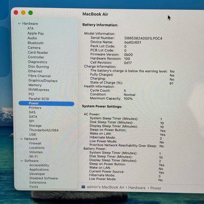 2025 Apple MacBook Air 15" M4 10C GPU 4.5GHz 16GB RAM 256GB SSD A3241