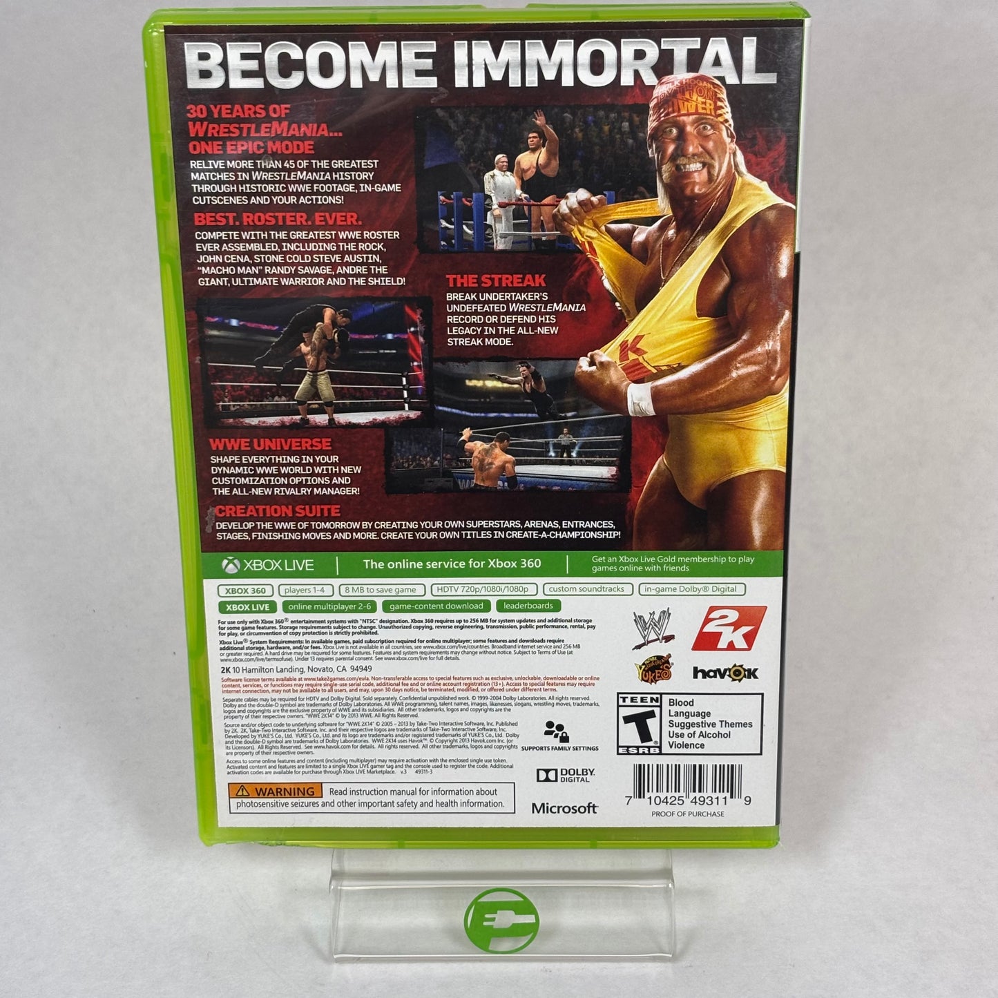 WWE 2K14 (Xbox 360, 2013)
