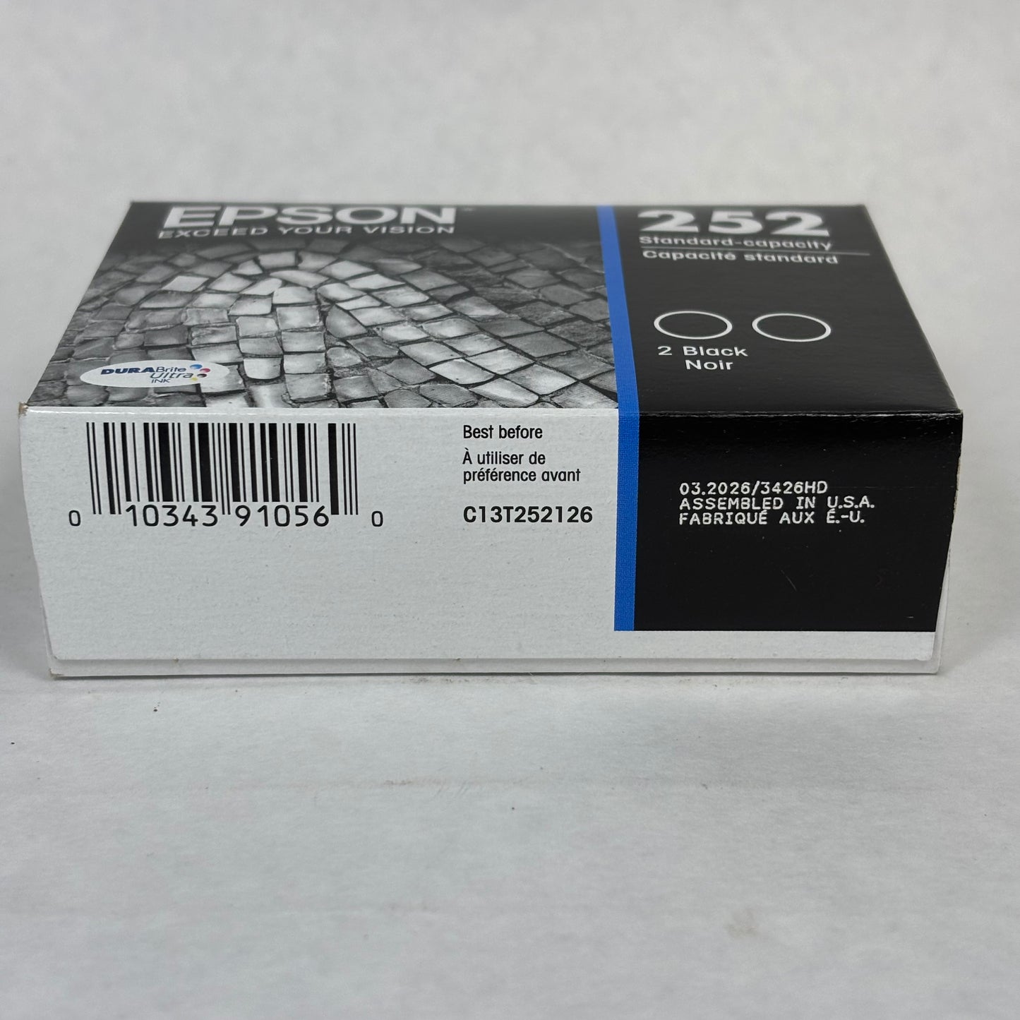 New Epson 252 T252120-D2 Black Ink Cartridge