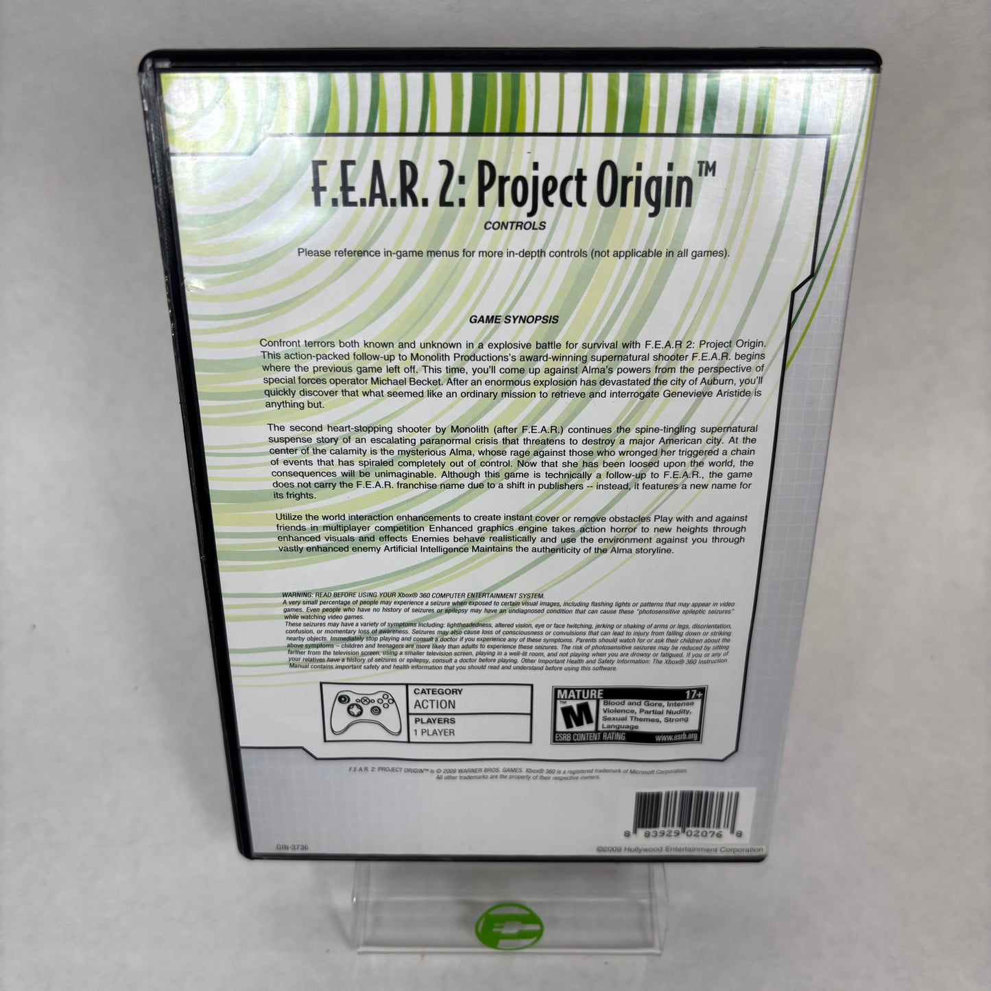 F.E.A.R. 2 Project Origin (Xbox 360, 2009) CIB