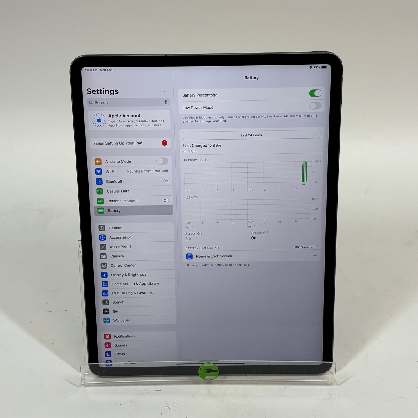 Unlocked Apple iPad Pro 12.9" 3rd Gen 64GB Space Gray MTHL2LL/A