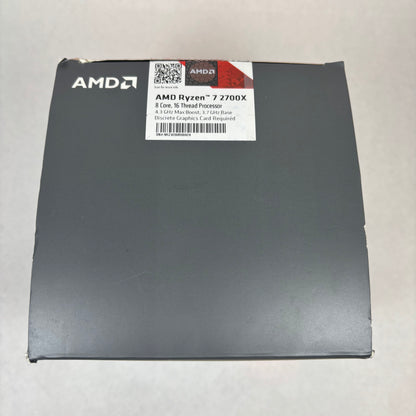 AMD Ryzen 7 2700X 3.70GHz 8 Core YD270XBGAFBOX 16 Thread AM4