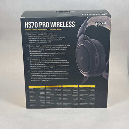 Corsair HS70 Black CA-9011211-NA Wireless Gaming Headset For PS4/PS5/PC