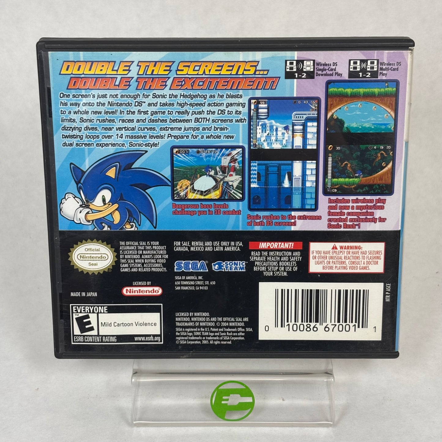Sonic Rush (Nintendo DS, 2005) Complete