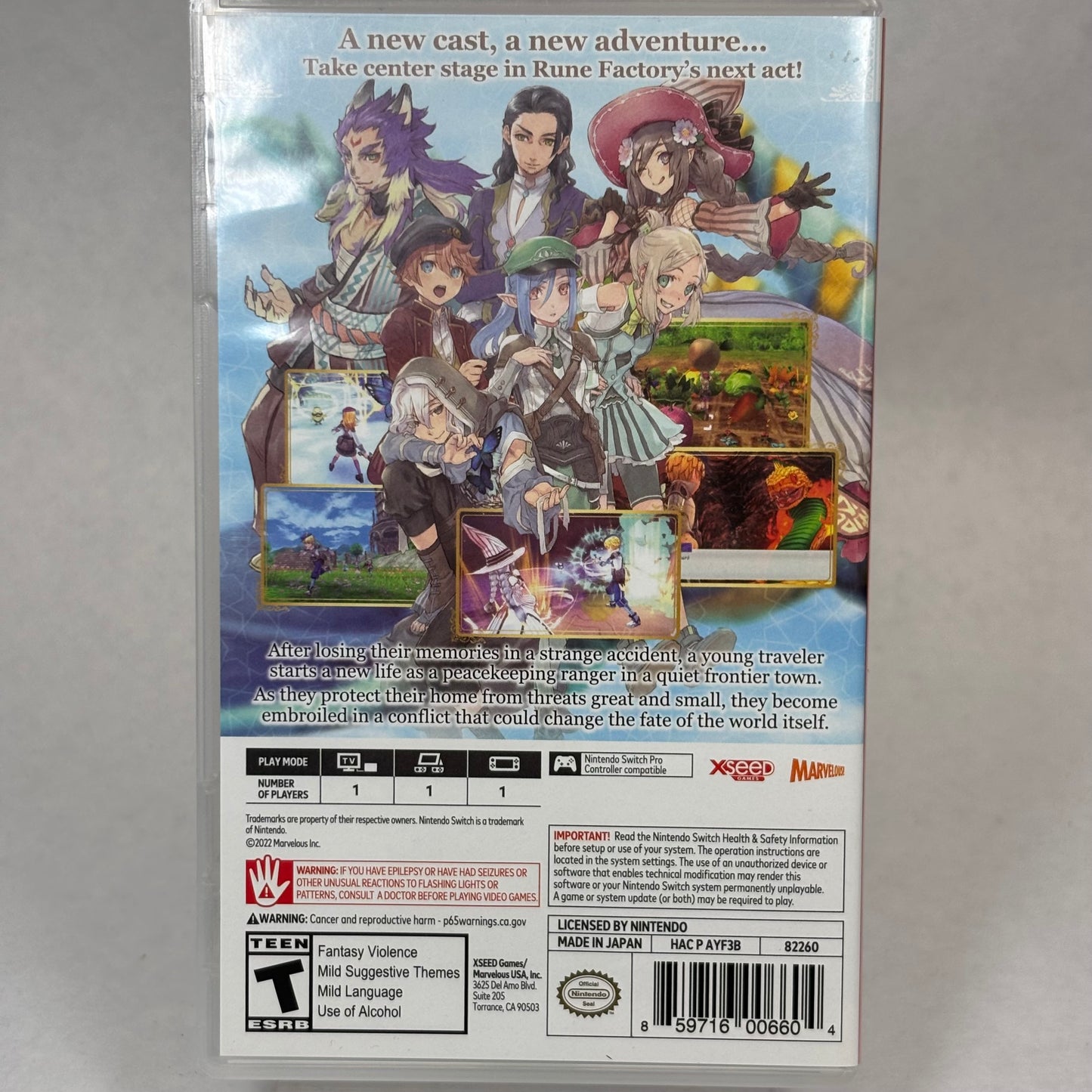 Rune Factory 5 (Nintendo Switch, 2022) Complete