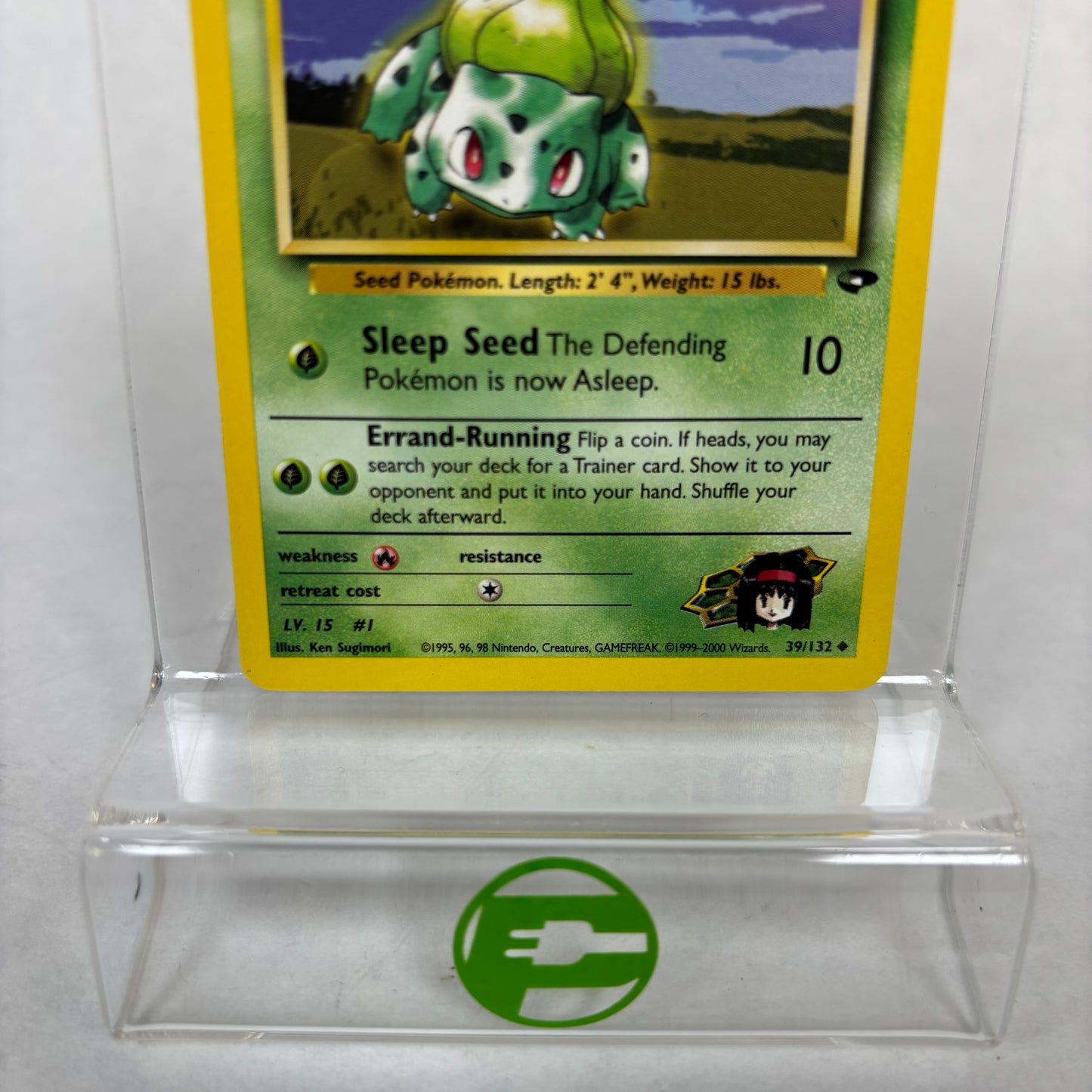 Pokémon TCG Gym Challenge Erika's Bulbasaur 39/132 Regular English
