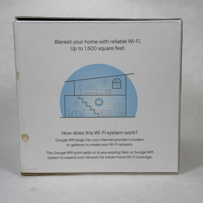 Google Wifi Dual Band WiFi 5 AC1200 Mesh Wifi Router GJ2CQ