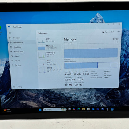 Microsoft Surface Pro 7+ 1960 12.3" i5-1135G7 2.4GHz 8GB RAM 128GB SSD