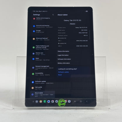 Verizon Samsung Galaxy Tab S10 FE 5G 10.9" 128GB Silver SM-X528U