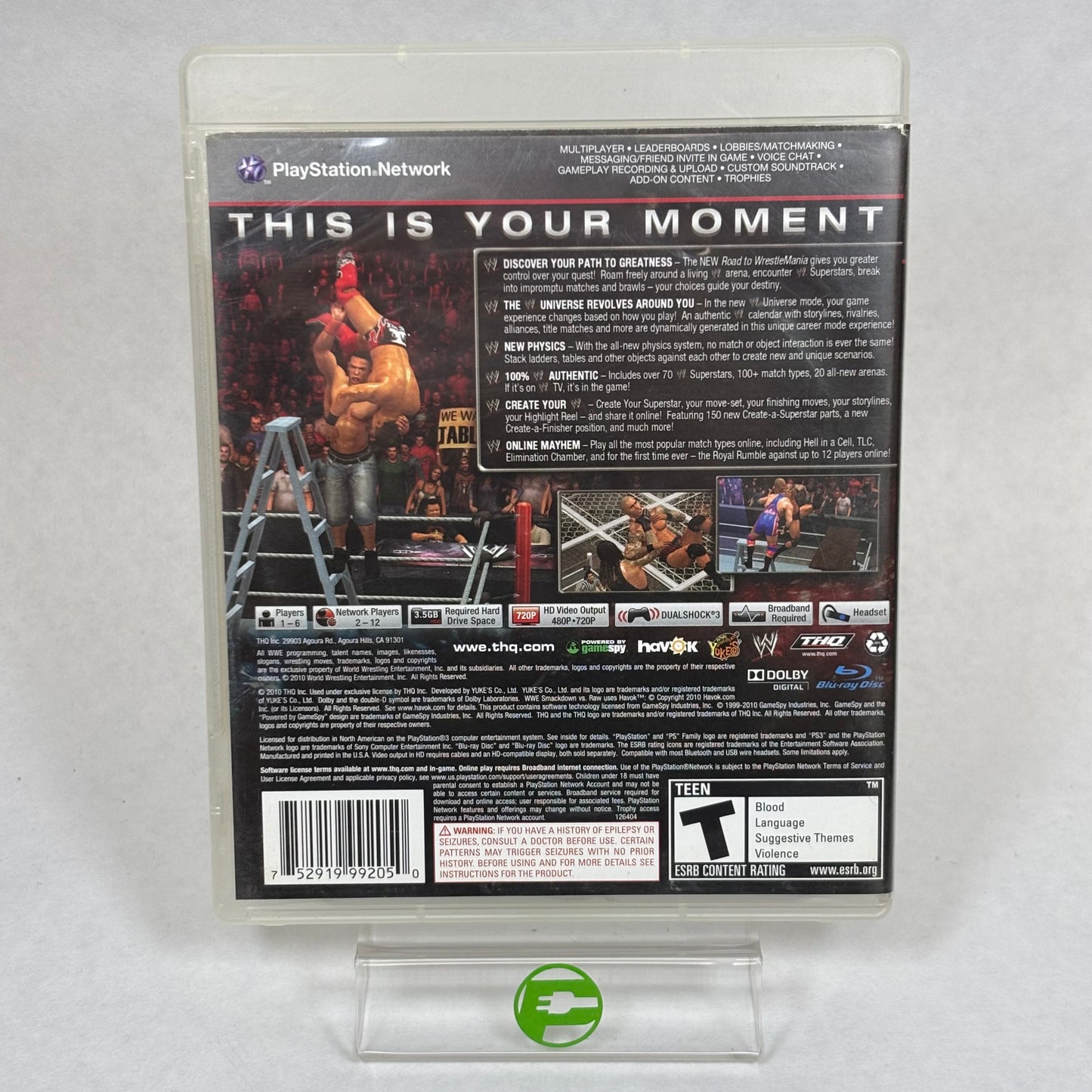 WWE Smackdown vs. Raw 2011 (Playstation 3, 2010)