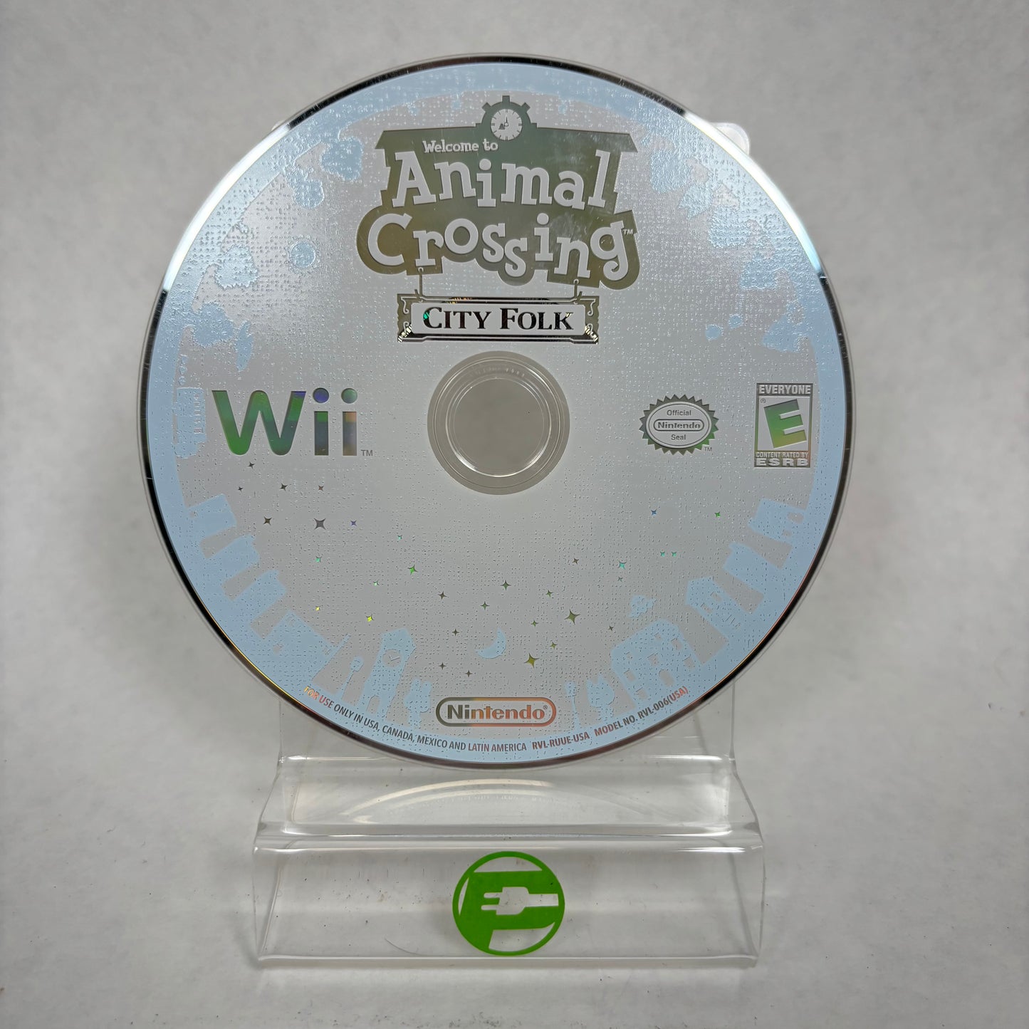 Animal Crossing City Folk (Wii, 2008) Disc Only