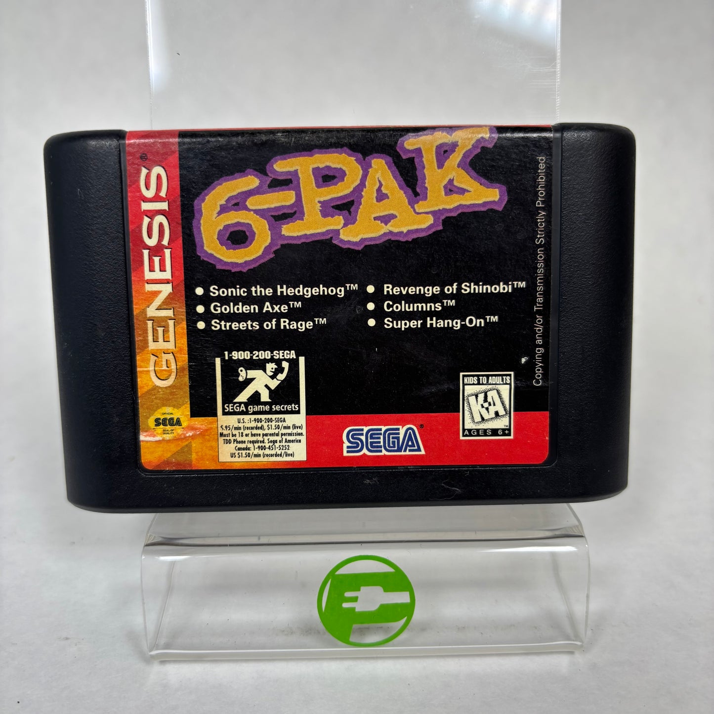 6-Pak (Sega Genesis, 1995) Cartridge Only