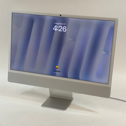 2024 Apple iMac 24" M4 10 Core 4.5GHz 16GB RAM 256GB SSD Silver MWUC3LL/A