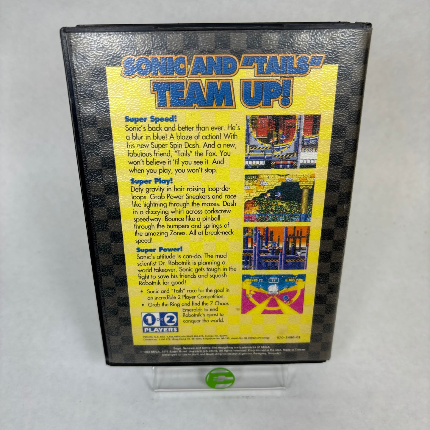 Sonic the Hedgehog 2 [Not for Resale] (Sega Genesis, 1992) Complete