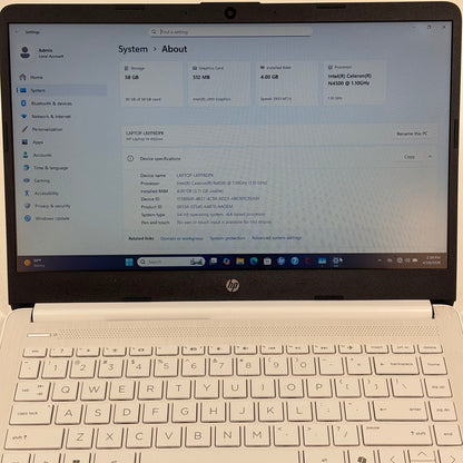 HP Laptop 14-DQ3000DX 14" Intel Celeron N4500 1.1GHz 4GB RAM 64GB HDD