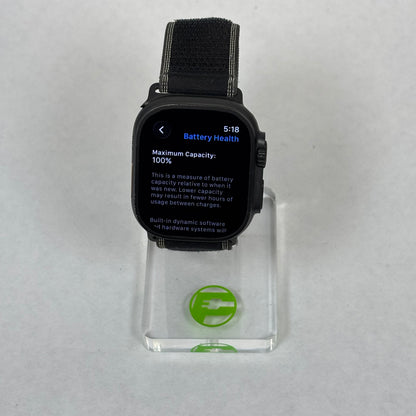 Unlocked Apple Watch Ultra 3 49MM Black Titanium Black Trail Loop MF1H4LW/A