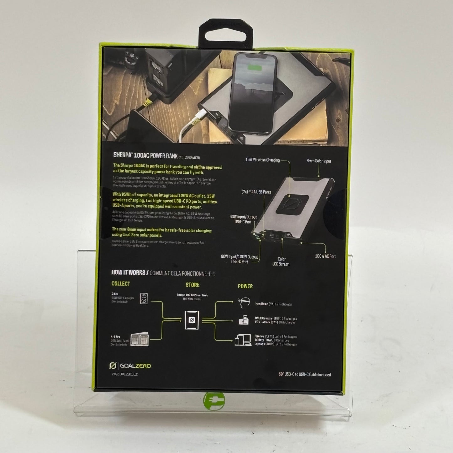 New Goal Zero Sherpa 100AC 22200