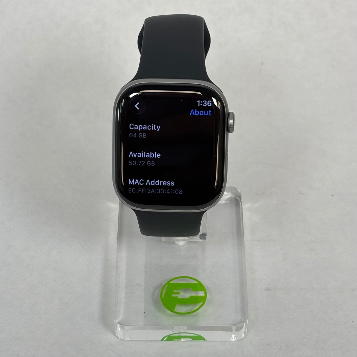 GPS Only Apple Watch Series 11 46MM Space Gray Aluminum Sport Band MEV44LW/A