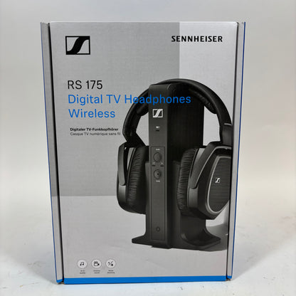 New Sennheiser RS 175 Wireless Over-Ear Bluetooth Headphones Black RS-175