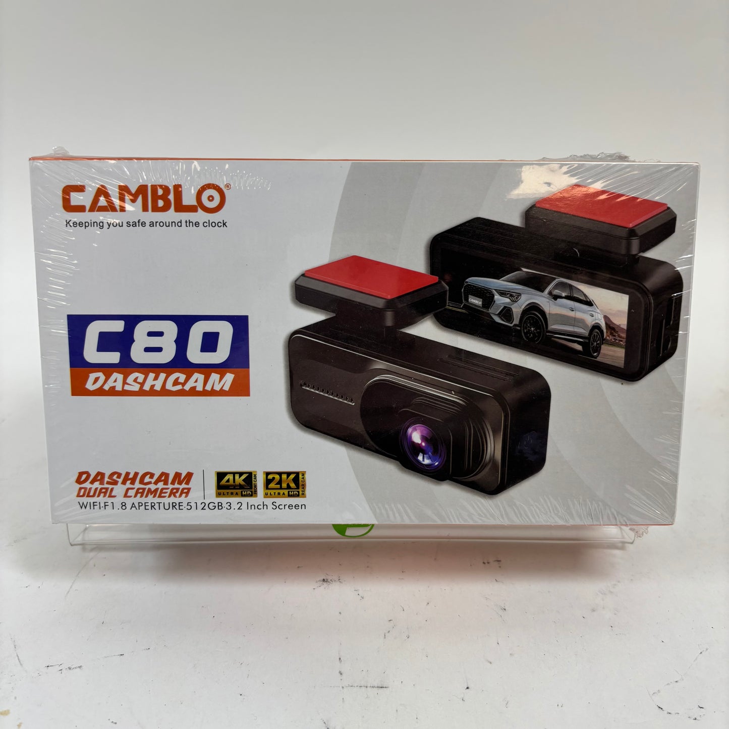 New Camblo C80 Car Dashcam Camera 4K Front & 2K Back 2 Channel