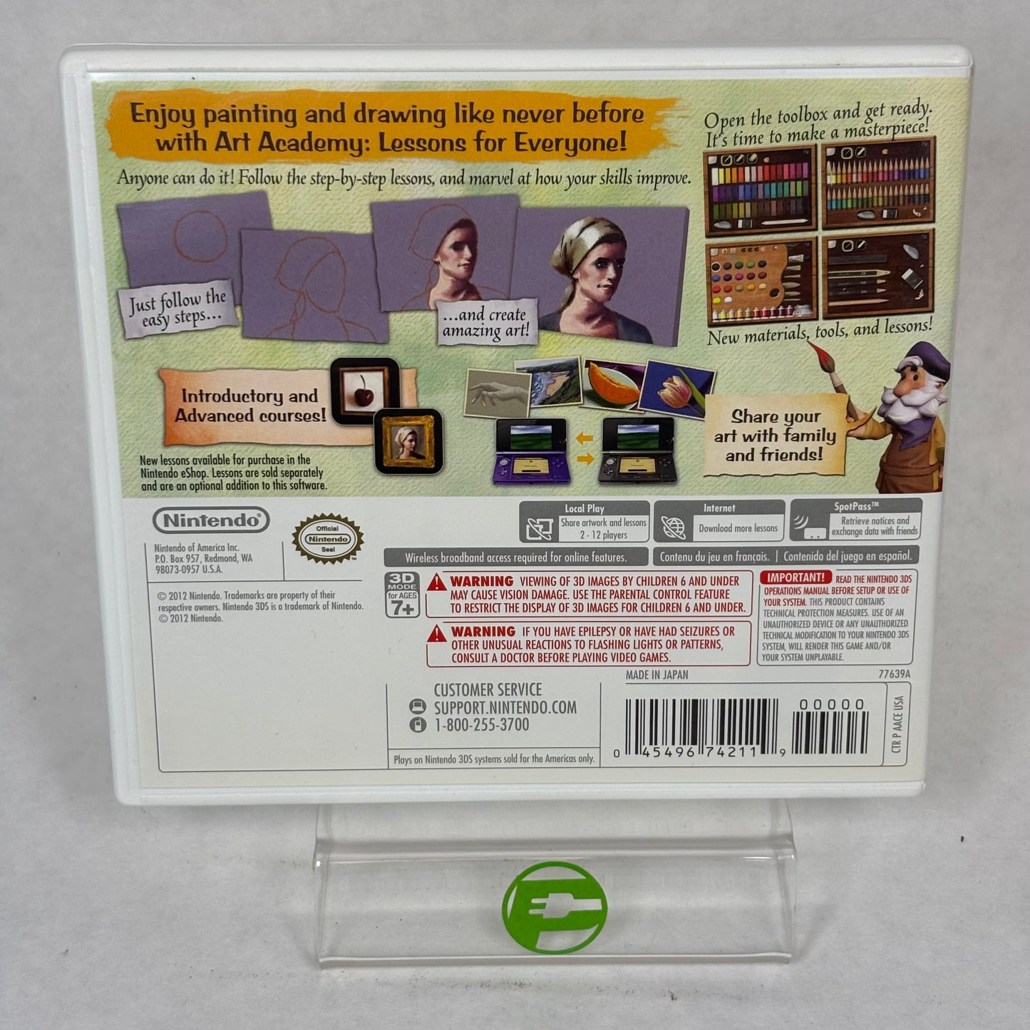 Art Academy: Lessons for Everyone (Nintendo 3DS, 2012) Complete