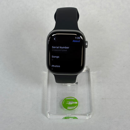 GPS Only Apple Watch Series 11 46MM Space Gray Aluminum Sport Band MEV44LW/A