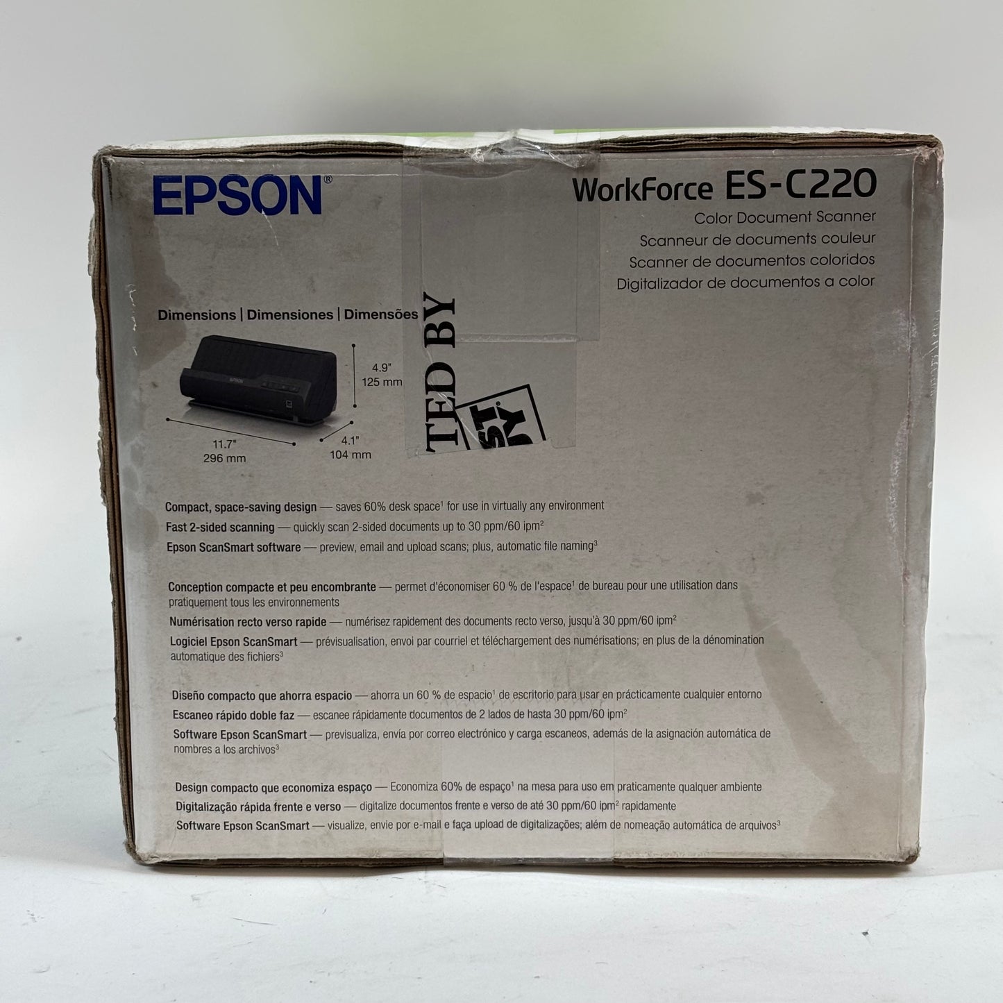 New Epson WorkForce ES-C220 Compact Color Scanner