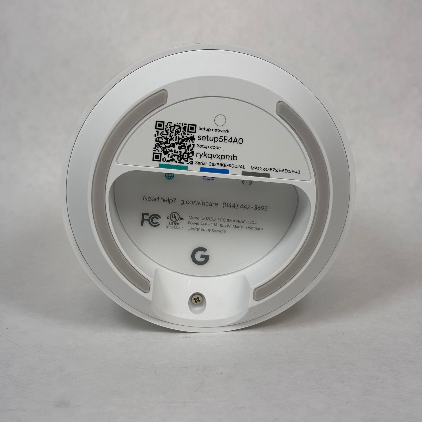 Google Wifi Dual Band WiFi 5 AC1200 Mesh Wifi Router GJ2CQ