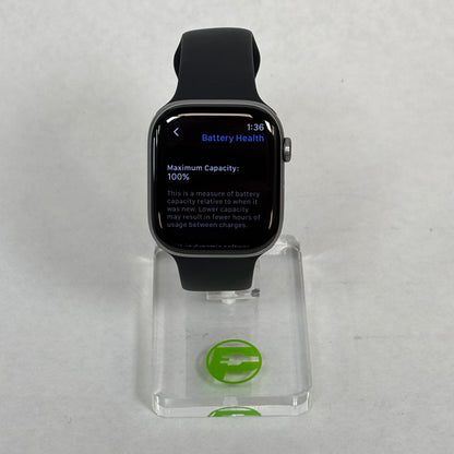 GPS Only Apple Watch Series 11 46MM Space Gray Aluminum Sport Band MEV44LW/A