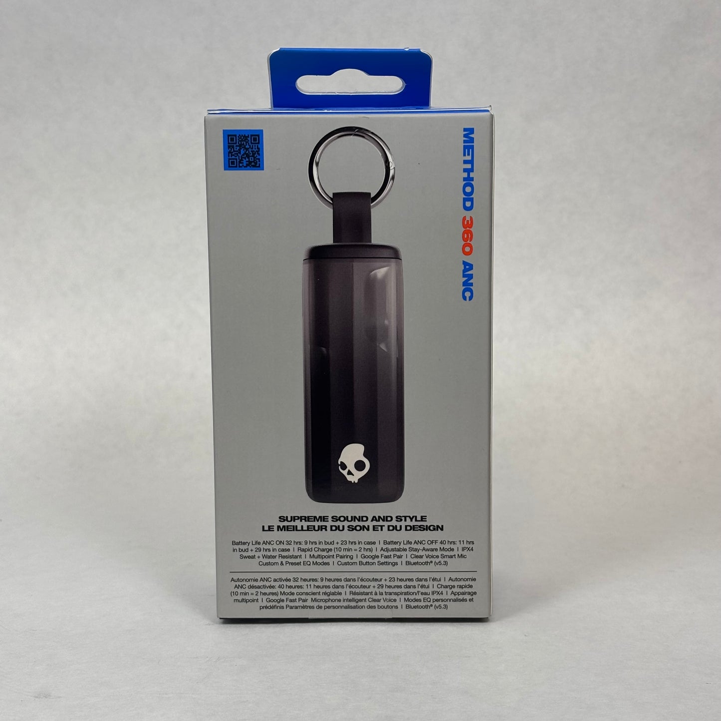 New Skullcandy Method 360 ANC Noise Cancelling Wireless Earbuds  Black S2MTW