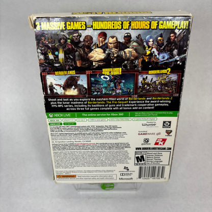 Borderlands Triple Pack (Xbox 360, 2015) Complete