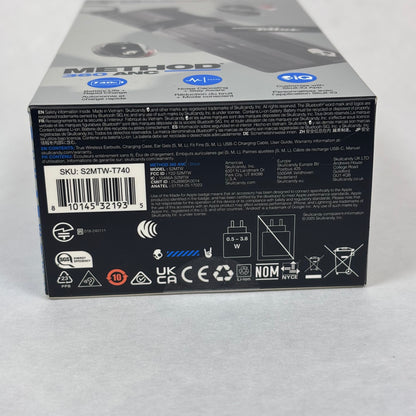 New Skullcandy Method 360 ANC Noise Cancelling Wireless Earbuds  Black S2MTW
