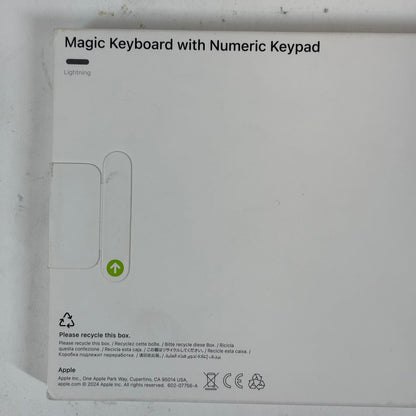 New Apple Magic Keyboard with Numeric Keypad A1843 Silver