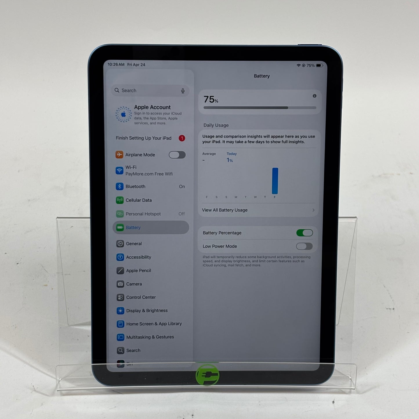 WiFi Only Apple iPad 10th Gen 64GB Blue MQ6K3LL/A