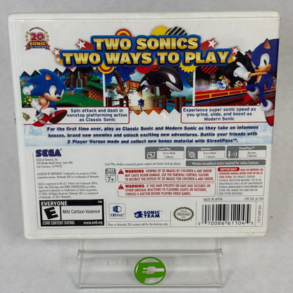 Sonic Generations (Nintendo 3DS, 2011) Complete