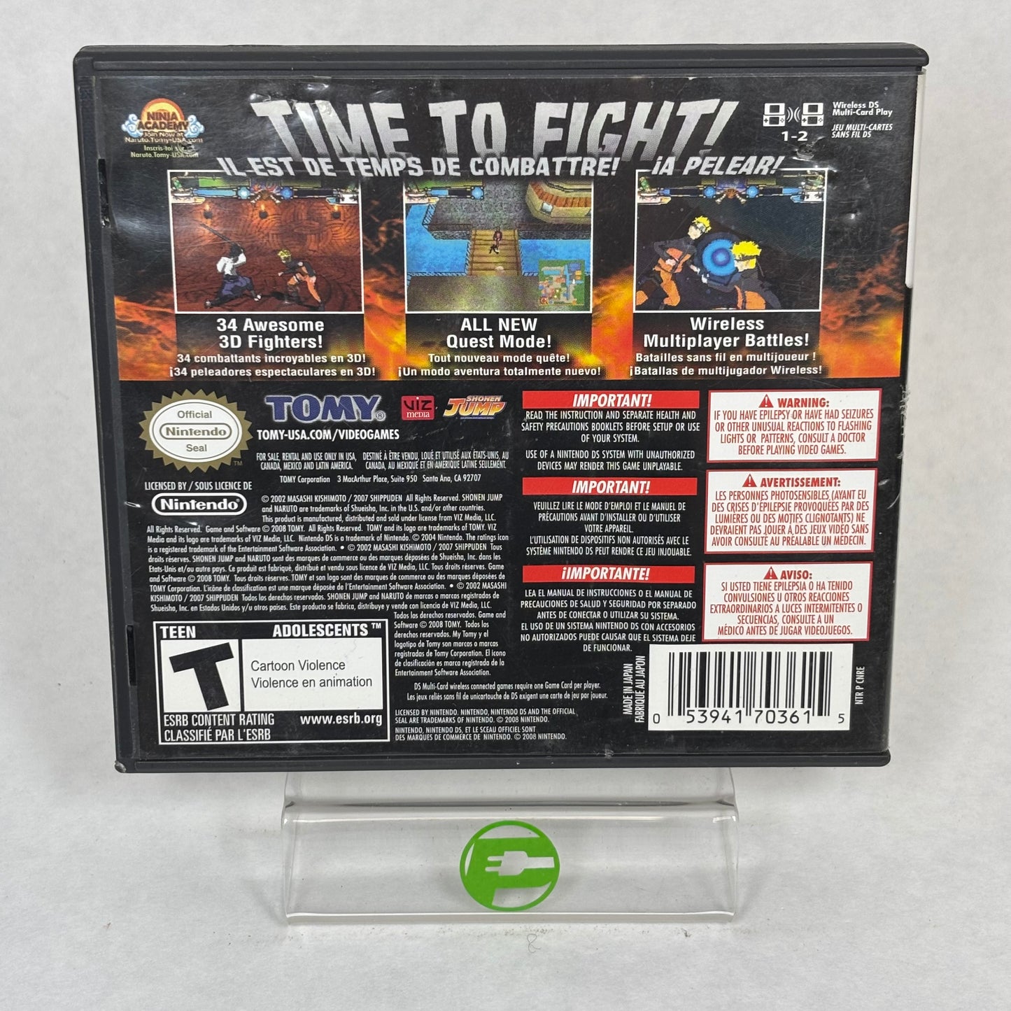 Naruto Shippuden: Ninja Destiny 2 (Nintendo DS, 2009) Complete
